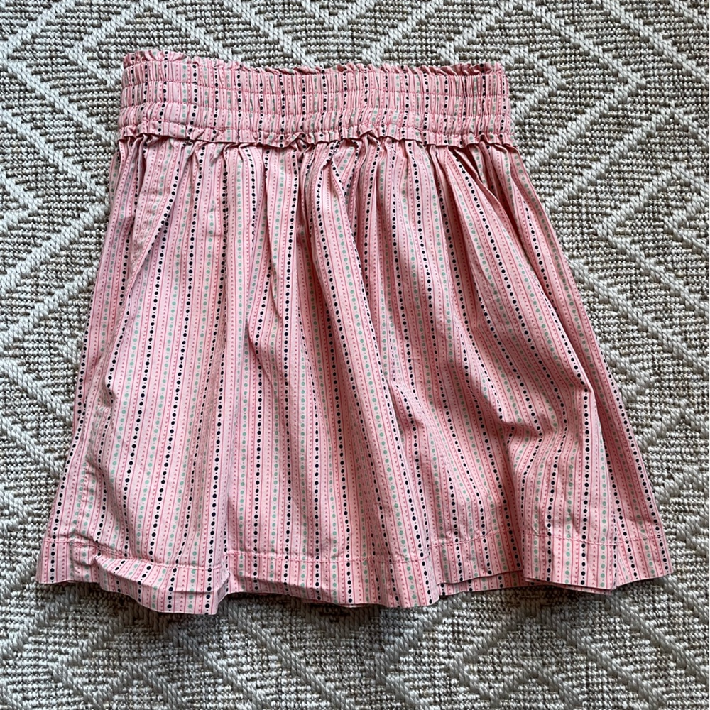 Two(2) Hanna Andersson Pink Striped Girls Skirt -3-4T& 6/7 Years